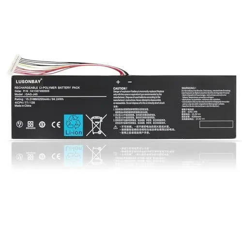Produktbild: LUSONBAY GAG-J40 Ersatz Laptop Akku Ersatz Für Gigabyte Aero 15 14 V7 14-W-CF2 14-P64WV6 P64Wv7-De325Tb 541387460003 4ICP4/77/128 15.2V 94.24Wh