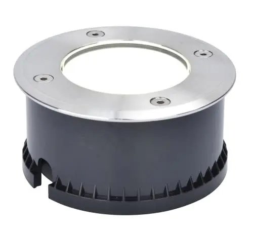 Produktbild: LUTEC LED-Bodeneinbaustrahler Cydops,Bodenlampe befahrbar außen IP67 rund,Wasserdicht & Befahrbar,Bodenleuchte rund aus Edelstahl für Terrasse & Garten,inkl.1,5m Kabel,6,8 Watt,580 lm,4000 Kelvin