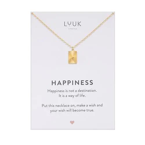 Produktbild: LUUK LIFESTYLE Filigrane Halskette mit Sonnen I Coin Anhänger, Geschenk für Freundin, Schmuck für Frauen, wasserfeste Kette aus Edelstahl, gold