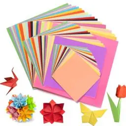 Produktbild: Luxoraiova Origami Papier 300 Blatt Doppelseitiges, farbiges 20x20 & 15x15 & 10x10CM, Quadratisch, 70g/m² Origamipapier für Kinder und Erwachsene DIY Bastelprojekte (20 Farben)