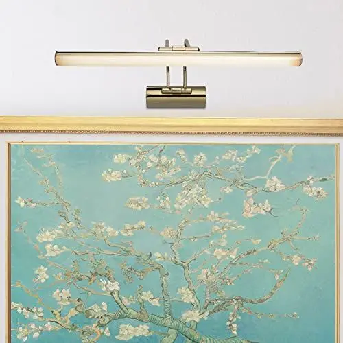 Produktbild: lux.pro Spiegelbeleuchtung Hartlepool Wandleuchte Bildbeleuchtung mit 32 LEDs Bilderleuchte Badlampe Metall 35 cm Goldfarben