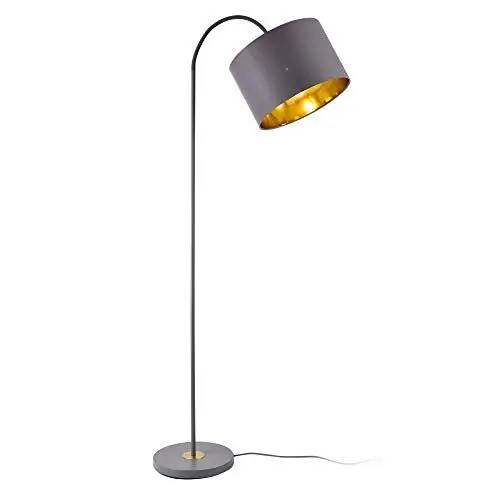 Produktbild: lux.pro Stehlampe Toledo 173cm 1xE27 Stehleuchte schwenkbare Standleuchte Metall (grau)