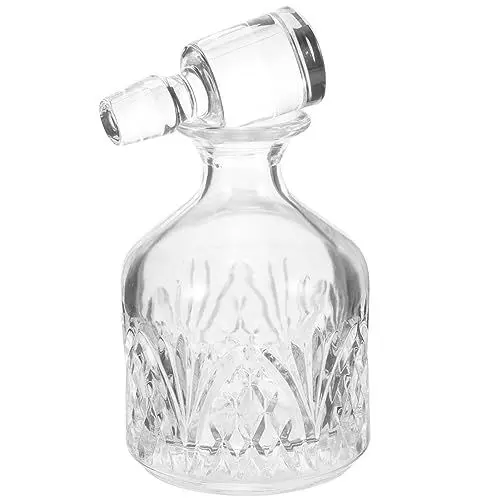 Produktbild: Luxshiny Eleganter Whisky Dekanter mit Glasverschluss Hochwertiger Whiskey Behälter für Brandy und Rum für Partys Restaurants und für Frauen