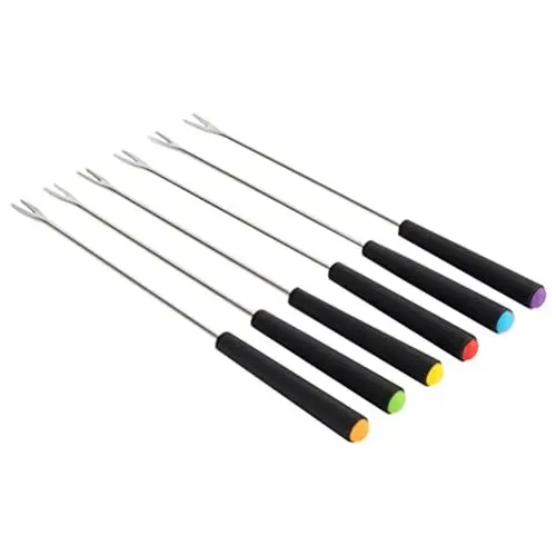 Produktbild: Luxshiny Grillstäbchen 6 Stück Bratgabeln Camping-Feuergabel Teleskopgabel Grillgabel Aus Edelstahl Für Den Grill Zu Hause Restaurant Vorspeisenauswahl
