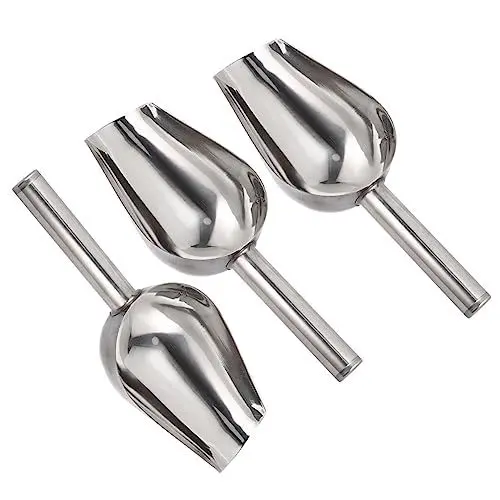 Produktbild: Luxshiny Mini-Süßigkeit 3 Stück Eisportionierer Aus Edelstahl 27 9 Cm Metall Nutzschaufel Mehlschaufel Getreideschaufel Für Küche Bar Party Eiswürfel Lebensmittel Süßigkeiten Kaffeebohnen