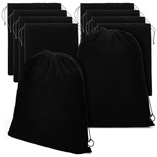 Produktbild: Luxshiny Silberne Aufbewahrungstaschen 10 Stücke Silber Aufbewahrungsbeutel Silberbesteck Tasche Verpackung Stoff Stoffbeutel Für (30 * 40 Cm) Anti-Trübungs-Aufbewahrungstasche