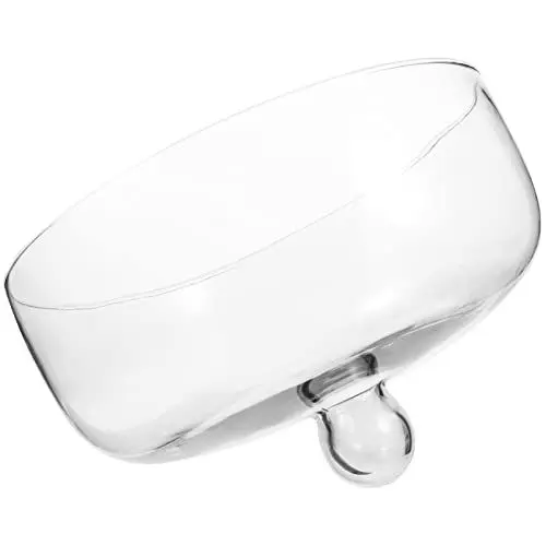 Produktbild: Luxshiny Tortenkuppel-Abdeckglas: 28 cm Großer Transparenter Glaskuppeldeckel Für Gebäckpräsentation Cloche Mit Knaufgriff Tortenständer Tellerdeckel Für Frische Und Präsentation