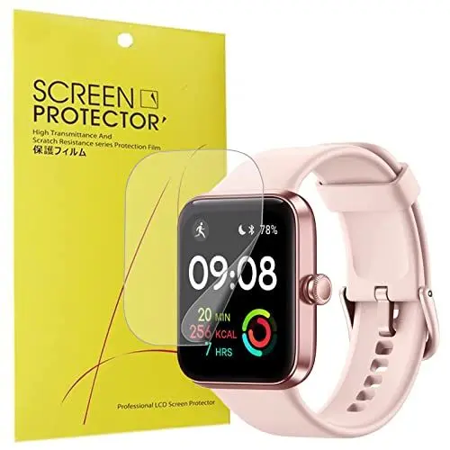 Produktbild: LvBu Schutzfolie Kompatibel für Fitpolo 1.75‘’ Smartwatch ID207Pro, HD klar Flexible TPU Folie (Blasenfreie) (Kompatibel mit Hülle) (Premium-Qualität)Displayschutzfolie (6 Pack)