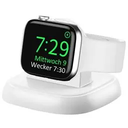 Produktbild: LVFAN Ladegerät für Apple Watch, iWatch Ladestation mit USB-C Ladekabel, kabelloser Reiseladegerätehalter, Magnetische Ladestation für Apple Watch 10/9/8/7/6/5/4/3/2/SE/Ultra 2 - Weiß