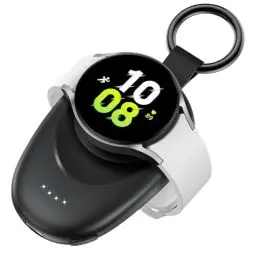 Produktbild: LVFAN Tragbares Ladegerät für Samsung Watch, 1400mAh schnelles Aufladen Galaxy Watch-Ladegerät, kabellose magnetische Powerbank Reiseladegerät für Galaxy Watch 7/Ultra/6/6 Classic/5 Pro/5/4/3