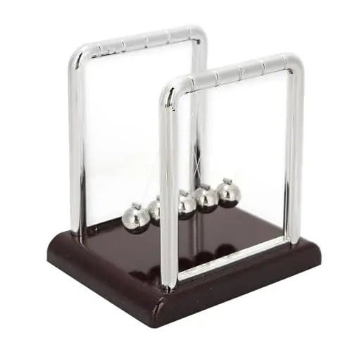 Produktbild: lvifloae 5 Perlen Newtons Cradle Balance Balls Coole Sachen für Ihr Zimmer Wissenschaft Physik Gadget Desktop-Raumdekoration für Männer 3,1 x 2,8 x 3,5 Zoll
