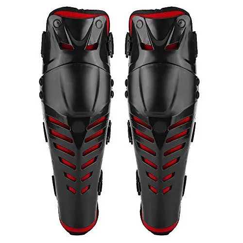 Produktbild: lvifloae Knieschützer für Motorradrennen, Motocross, Schutz, Schutzausrüstung, hervorragend, verschleißfest, stoßfest, verstellbares elastisches Band, bequemer Stoff, ideal für