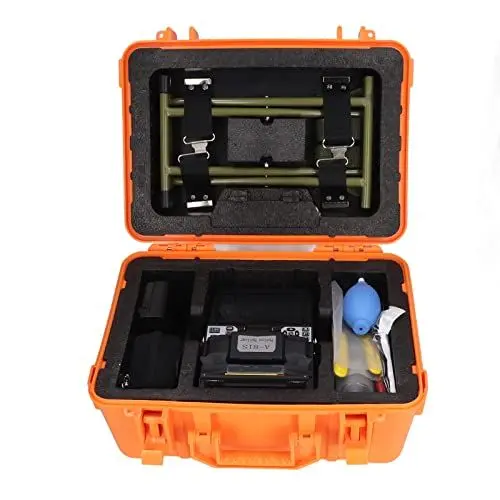 Produktbild: LWL-Fusionsspleißer-Kit, SM/MM/DS/NZDS/FTTH-LWL-Fusionsspleißmaschine, 5-Zoll-Bildschirm, 9s Spleißen und 26s Heizung