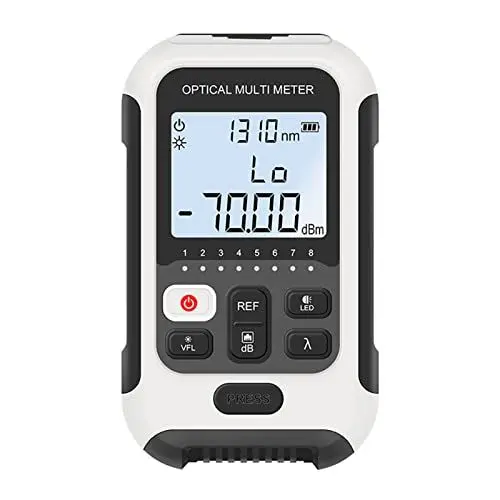 Produktbild: LWL-Leistungsmesser, Tragbares, Multifunktionales, Hochpräzises Optisches Testgerät mit Universalanschluss SC/FC/ST-LWL-Kabeltester mit Niedrigem Verbrauch