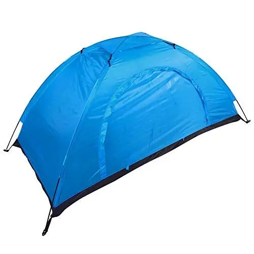 Produktbild: Lwuey Einzelne Campingzelte, Outdoor-Freizeitzelt Für Eine Person Wasserdichtes Zelt Kleine Freizeitausrüstung Zum Angeln Klettern Einfacher Aufbau Abbau Leichte Passform (Blau)