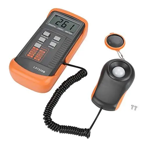 Produktbild: LX1330B Digitales Luxmeter Lichtmessgerät Luxmeter mit Kalibrierzertifikat Lichtmessgeräte Zubehör LCD-Display Belichtungsmesser Messgerät Photometer Test