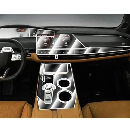 Produktbild: LXHZNB Autotür Mittelkonsole Medien Armaturenbrett Navigation TPU Transparente Schutzfolie Autozubehör, Für CHANGAN Uni-K 2023