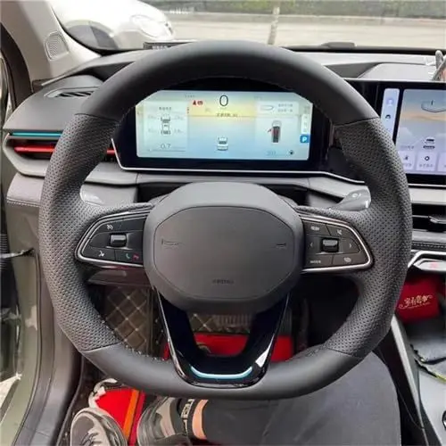 Produktbild: LXHZNB Maßgeschneiderte Autolenkradabdeckung aus verschleißfester Mikrofaser, für Geely Coolray2019-2020 Atlas Boyue Emgrand Borui