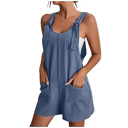 Produktbild: Lxitoler Anrabess Jumpsuit Sommer Frauen Shorts Sport Overall Damen Skims Body Knopfleiste Overalls Damen Jumpsuit Shorts Damen Jumpsuit Kordelzug Kurz Latzhose Overall Yoga Bodysuit Women Strampler