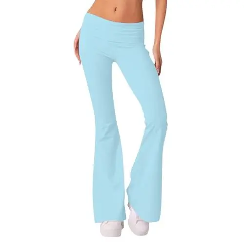 Produktbild: Lxitoler Bootcut Yogahose Bauchkontrolle Slim Fit Leggings Bauchkontrolle Slim Fit Leggings Stoffhose Damen Elegant Activewear-Hosen Für Damen Schlaghose Tanz Flared Leggings Lange Sporthose Weitem
