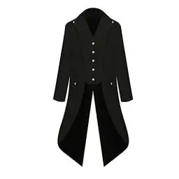 Produktbild: Lxitoler Cosplay Herren Trenchcoat Herren Lang Halloween Kostüm Sweatjacke Vintage Gothic Kostüm Wind Breaker Cosplay Karneval Jacke Herren Smokings Für Herren Steampunk Herren Mittelalter Kostüm