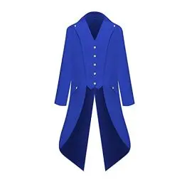 Produktbild: Lxitoler Herren-Halloween-Jacke Steampunk Jacke Herren Mantel Gothic Herren Gothic Steampunk Frack Punk Mäntel Gothic Mantel Smokingjacken Für Herren Lang Knopf Retro Anzug Herren Gothic Steampunk