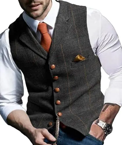 Produktbild: Lxitoler Herren-Weste Oktoberfest Herren Weste Oktoberfest Herren Weste Anzugswesten Für Männer Trachtengilet Herren Anzugweste Damen Oktoberfest Herren Outfit Weste Weste Geschenk Trachtenweste