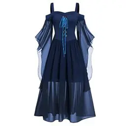 Produktbild: Lxitoler Kostüm Karneval Winter Kleider Damen Halloween Kostüm Damen Sexy Bekleidung Für Frauen Pullover Kleid Damen Karneval Kostüm Damen Halloween Kostüm Damen Retro Mittelalter Kleidung Halloween