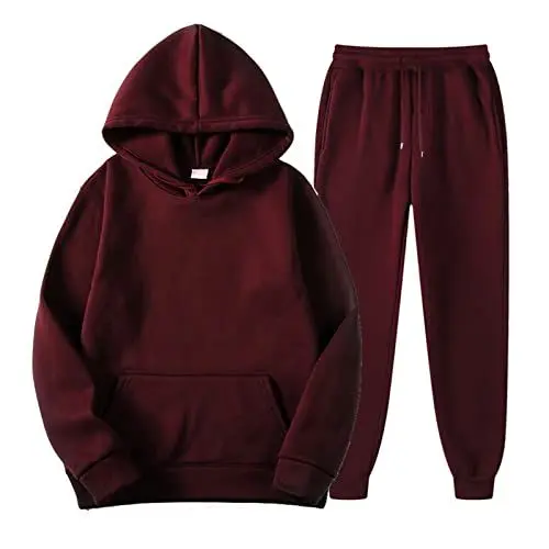 Produktbild: Lxitoler Männer Trainingsanzug 2 -Teiliges Hoodie Sporthose Kapuzenpullover Damen Jogginganzug Set Casual Jogging Sport Sportanzüge Tracksuit Men's Tracksuit Sets Sweatjacke Herren Hoodie Sporthose