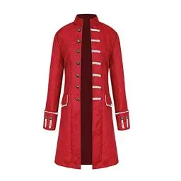 Produktbild: Lxitoler Mittelalterlicher Smoking Wind Breaker Cosplay Mittelalterlicher Smoking Vintage Mantel Mittelalter Gehrock Jacke Männer Party Karneval Halloween Kostüm Mittelalter Gothic Viktorianischer