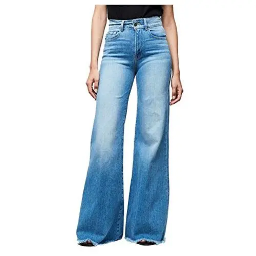 Produktbild: Lxitoler Taille Haute Évasé Damen Jeans Stretch Y2K Jeans Damen Jeans Weites Bein Jeans Mit Schlag Damen Jeans Push Up Damen Po Jean Bootcut Baggy Jeans Y2K Jeans Push Up Damen Po Jeans Damen High