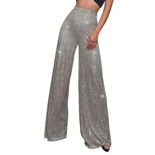 Produktbild: Lxitoler Tanz Flared Leggings Stoffhose Damen Elegant Wide Leg Pants Bauchkontrolle Schlaghose Yoga Leggings Damen Weites Bein Straighthose Women's Yoga Trousers Damen Leggings Activewear-Hosen