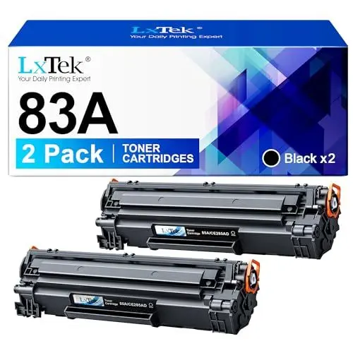 Produktbild: LxTek 83A Toner Kompatibel für HP 83A CF283A für HP Laserjet Pro MFP M125nw M127fw M127fn M225dw M125a für HP Laserjet Pro M201dw M201n MFP M225dn M127fp M127fs (Schwarz, 2er-Pack)
