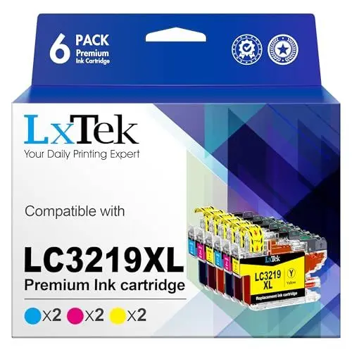 Produktbild: LxTek LC3219XL LC3219 Druckerpatronen LC3217 LC 3219 XL LC 3219XL Kompatibel für Brother LC3219XL LC 3217 LC-3219XL für Brother MFC-J5330DW Patronen MFC-J5730DW MFC-J6930DW (2 Cyan, 2 Magenta, 2 Gelb)