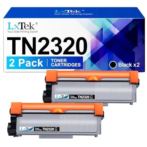 Produktbild: LxTek TN2320 Toner Kompatibel für Brother TN-2320 TN2320 TN-2310 Toner für Brother MFC-L2700DW MFC-L2700DN MFC-L2720DW HL-L2340DW HL-L2300D DCP-L2520DW DCP-L2540DN MFC-L2740DW HL-L2360DN (2 Schwarz)