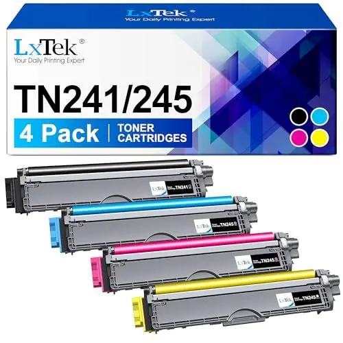 Produktbild: LxTek TN241 TN245 Toner Kompatibel für Brother TN-241 TN-245 für Brother MFC 9332CDW Toner MFC-9142CDN DCP-9022CDW HL-3142CW HL-3152CDW (4er-Pack)