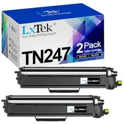 Produktbild: LxTek TN247 TN-247BK Tonerkartusche Kompatibel für Brother TN-243CMYK TN-243 TN243 TN-247 für Toner Brother MFC-L3750CDW MFC-L3770CDW MFC-L3710CW für DCP-L3550CDW DCP-L3510CDW HL-L3210CW (2 Schwarz)