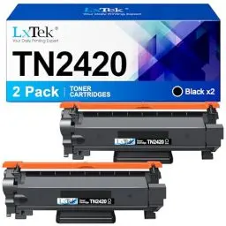 Produktbild: LxTek Toner TN2420 TN 2410 Kompatibel für Brother TN-2420 TN 2420 TN-2410 für Brother MFC-L2710DW MFC-L2710DN HL-L2350DW DCP-L2530DW L2510D MFC-L2730DW MFC-L2750DW HL-L2310D HL-L2375DW (2 Schwarz)