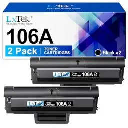 Produktbild: LxTek W1106A 106A Toner Kompatibel für HP 106A Toner für HP Laser MFP 137fwg Toner Schwarz für HP Laser 107w Toner 107a 107r MFP 137fwg 137fnw 135wg 135w 135a 135r (Schwarz, 2er-Pack)