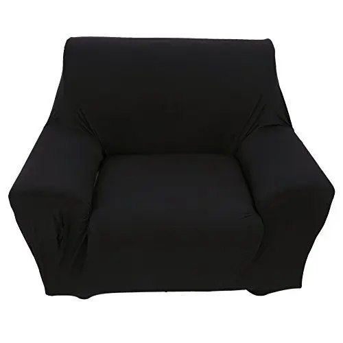 Produktbild: Lybunair-Sitzer, einfarbig, Stretch-Sofabezug, rutschfest, elastisch, Couch-Schonbezug für Zuhause (Negro)