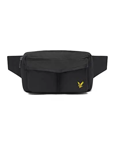 Produktbild: Lyle & Scott Bauchtasche Herren Schwarz | Kleine Tasche für Herren und Damen mit verstellbarem Verschluss, Gürteltasche