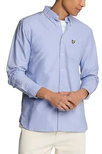 Produktbild: Lyle & Scott Oxford Hemd Herren – 100% Baumwolle | Button Down Kragen und Oxford Webart | XS-XXL