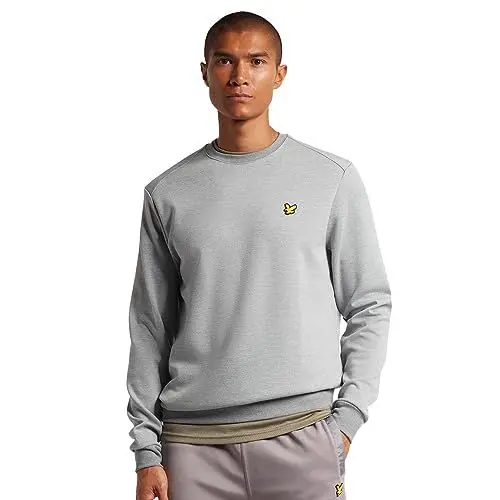 Produktbild: Lyle & Scott Herren-Fleecepullover Rundhalsausschnitt - Mittelgrau - XL