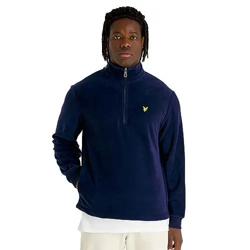Produktbild: Lyle & Scott Herren-Golfpullover Viertelreißverschluss - Kriegsmarine - L