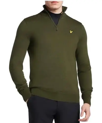 Produktbild: Lyle & Scott Herren 1/4 Zip Pullover - Cactus Grün - L