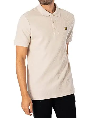 Produktbild: Lyle & Scott Herren Poloshirt mit Logo-Bündchen, Beige, L