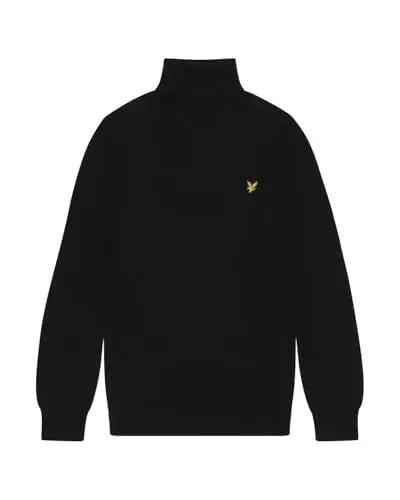 Produktbild: Lyle & Scott Herren Pullover Langarm- Baumwolle mit Wolle, Klassisches Design, Rundhals, Regular Fit, Weich Angenehm - Hochwertige Verarbeitung