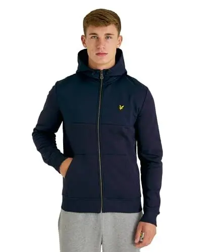 Produktbild: Lyle & Scott Herren Sweatjacke mit Kapuze und Reißverschluss in Blau | Größen XS-XXL