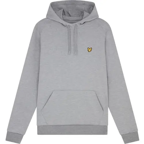 Produktbild: Lyle & Scott Herren über dem Kopf Fly Fleece Golf Hoody - Mid Grau Marl - XXL