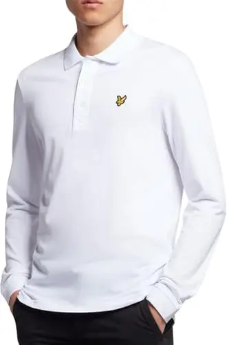 Produktbild: Lyle & Scott Poloshirt Herren Langarm Weiß | Polo mit Button-down-Kragen Herren | XS-XXL